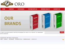Tablet Screenshot of orotobacco.com